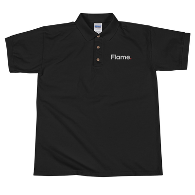 Embroidered Polo Shirt - Flame