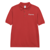 Embroidered Polo Shirt - Flame