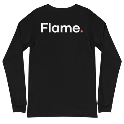 Unisex Long Sleeve Tee - Flame back