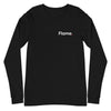 Unisex Long Sleeve Tee - Flame badge