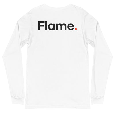 Unisex Long Sleeve Tee - Flame back