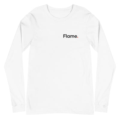 Unisex Long Sleeve Tee - Flame badge