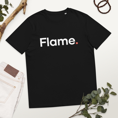 Unisex organic cotton t-shirt - Flame front