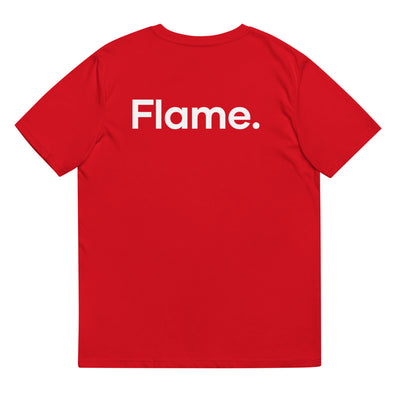 Unisex organic cotton t-shirt - Flame back