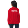 Unisex organic sweatshirt - Flame back