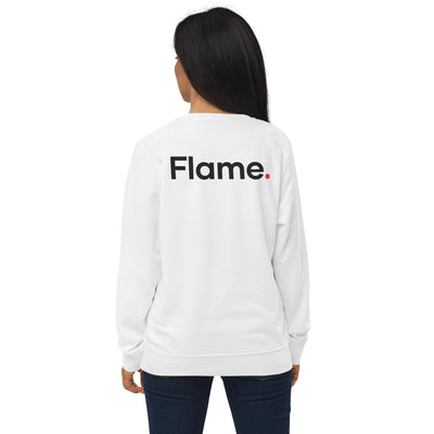 Unisex organic sweatshirt - Flame back