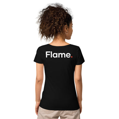 Women’s basic organic t-shirt - Flame back