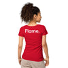 Women’s basic organic t-shirt - Flame back