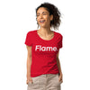 Women’s basic organic t-shirt - Flame front