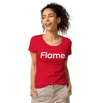 Women’s basic organic t-shirt - Flame front