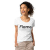 Women’s basic organic t-shirt - Flame front