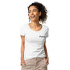 Women’s basic organic t-shirt - Flame badge