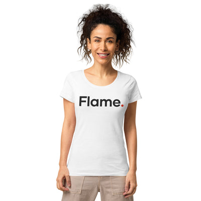 Women’s basic organic t-shirt - Flame front